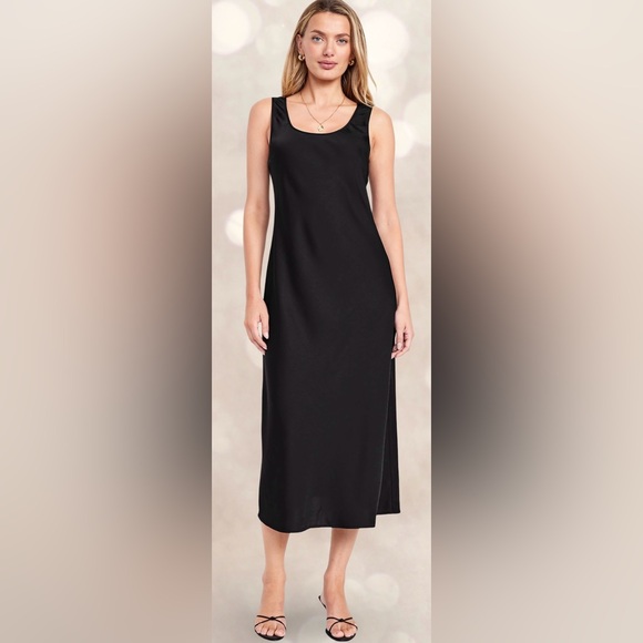 NWTS🌹THE OCCASION XL🌹ELITE LINE LUSTROUS BLACK SATIN DRAPED FITTED MIDI MAXI🌹 - Picture 10 of 15